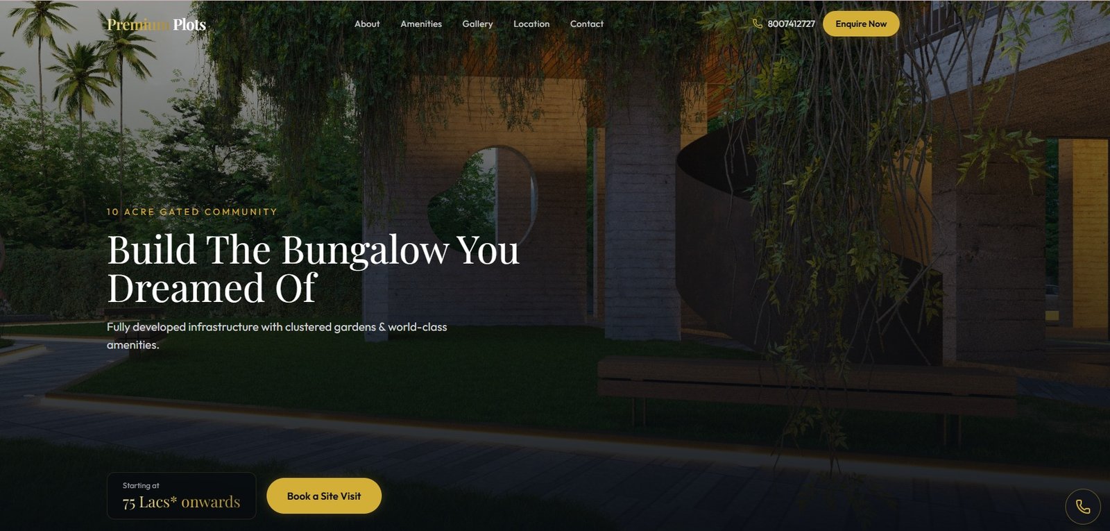 Premium Plots landscaped bungalow community